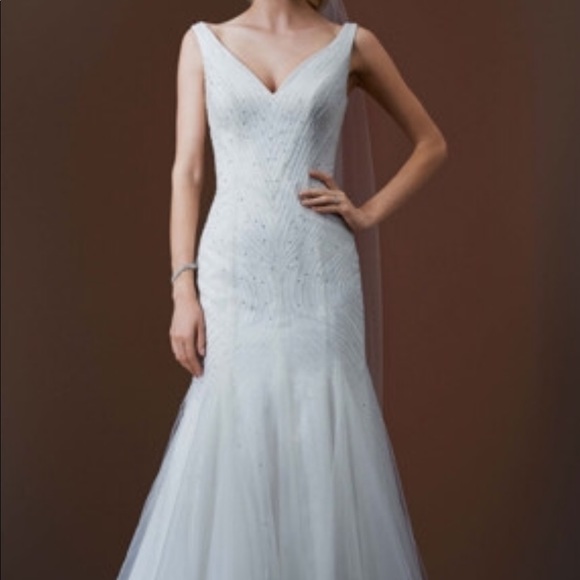 wedding dress& cathedral Veil - Picture 2 of 4